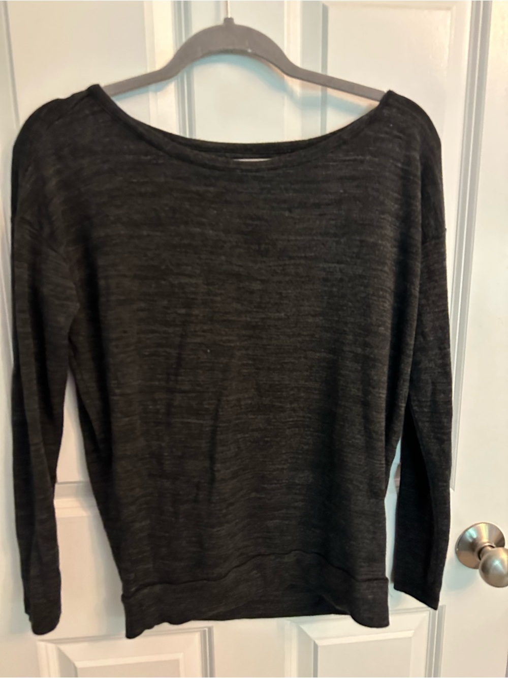 Lou & Grey Charcoal Black Lightweight Women’s Sweater